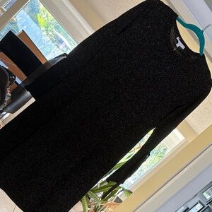 RSVP Glittering Black Long Sleeve Dress